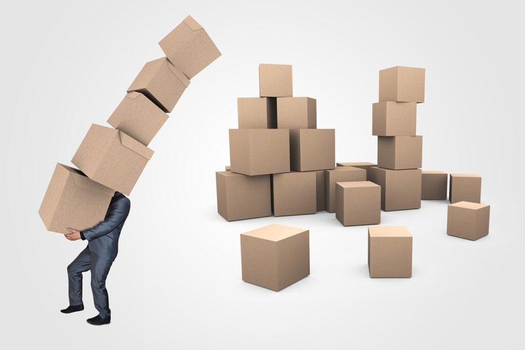 Discovering Kurt Lewin Change Management Model businessman, boxes, transport