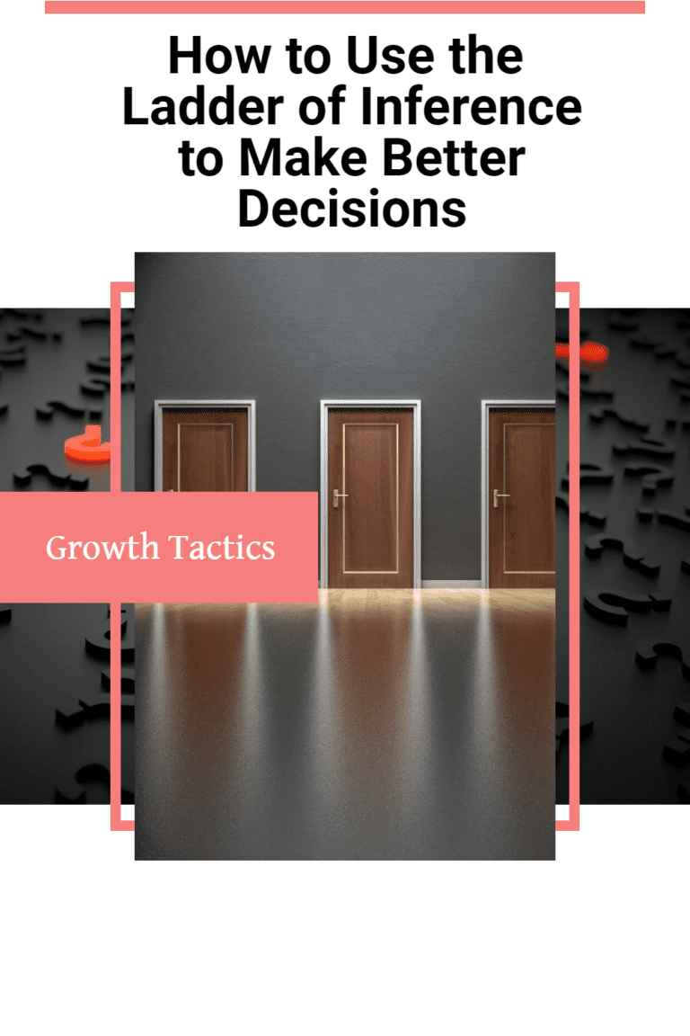 How to Use the Ladder of Inference to Make Better Decisions