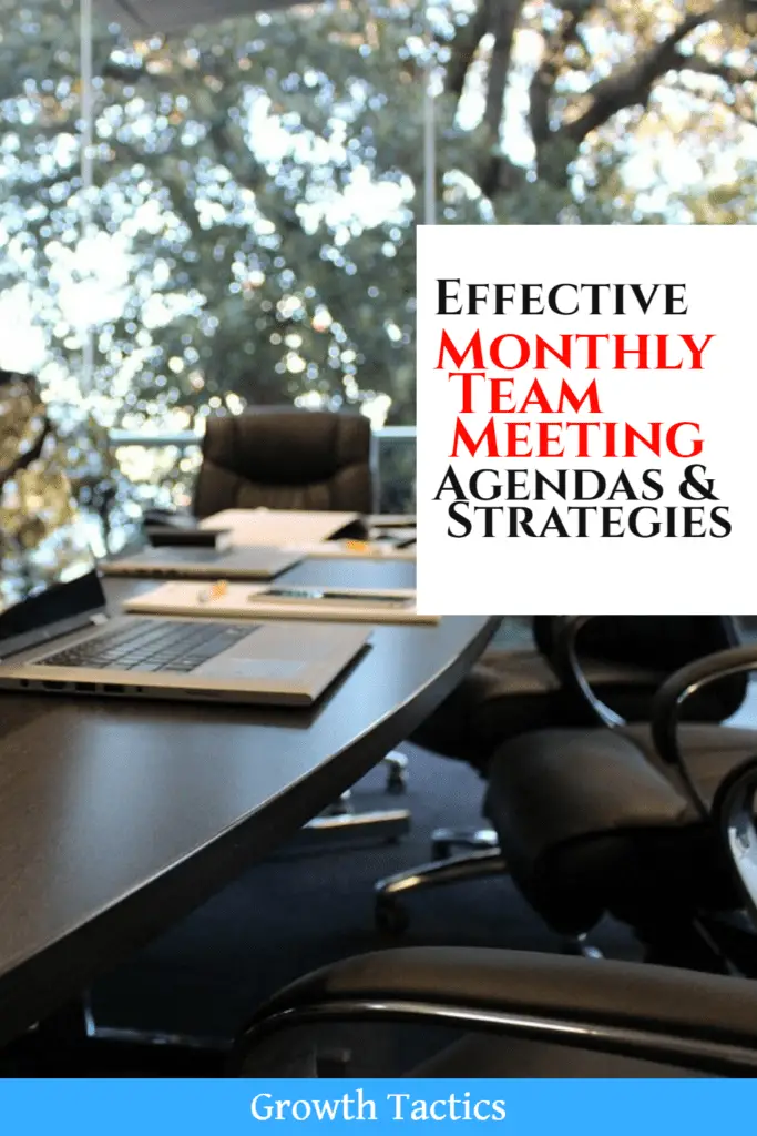 Effective Monthly Team Meeting Agendas & Strategies
