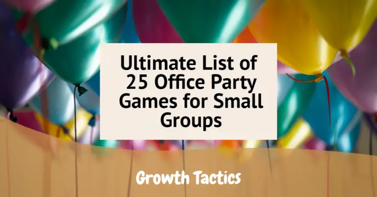 Ultimate List of 25 Office Party Games for Small Groups
