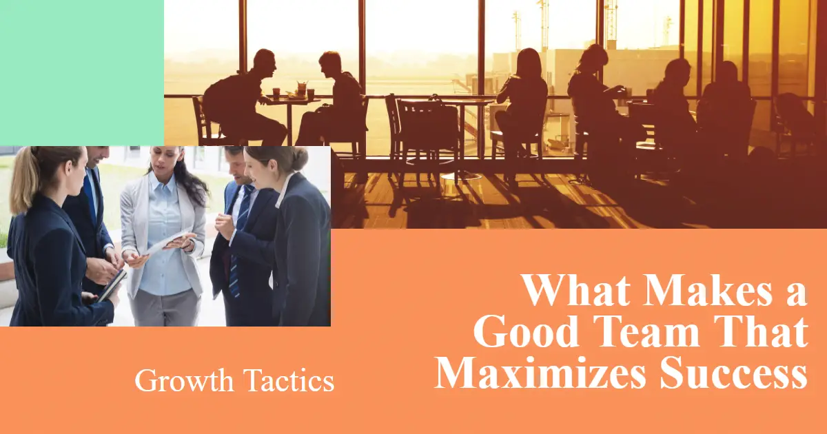 What Makes a Good Team That Maximizes Success