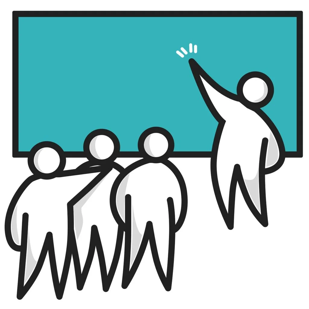 Top Tips For Mastering the Facilitative Leadership Style people, cartoon, presentation