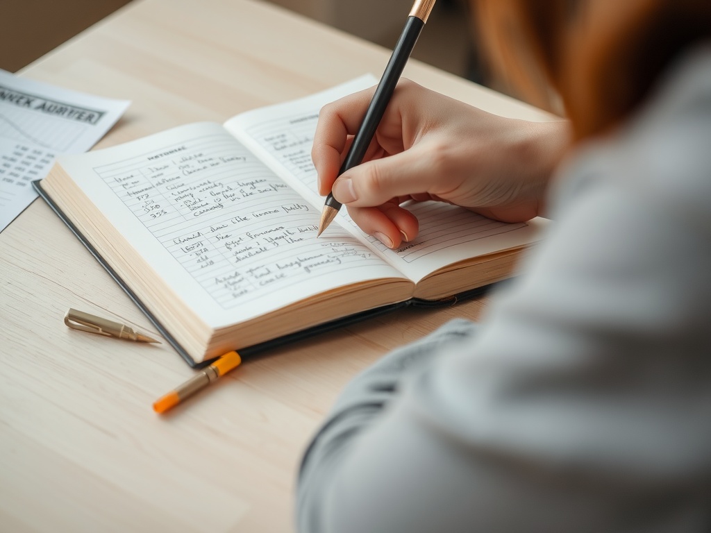 13 Best Tools for Personal Development A person writing in a journal.