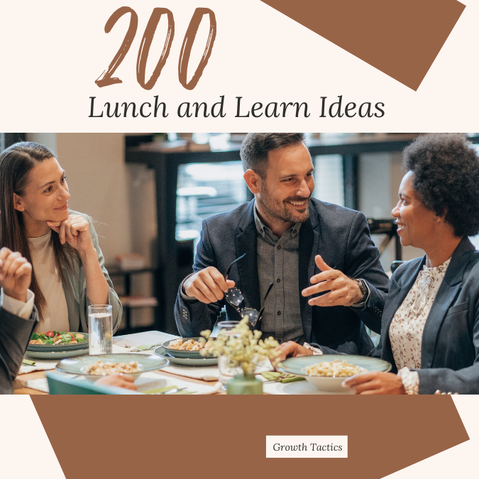 Fun Lunch And Learn Ideas