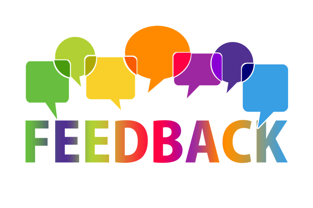 feedback, report back, balloons