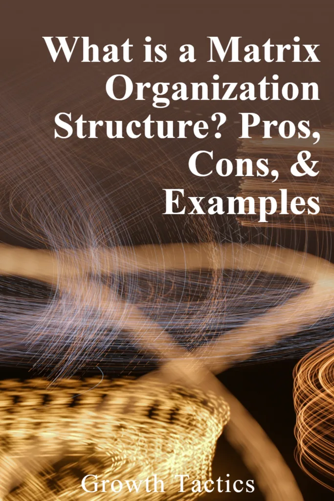 What is a Matrix Organization Structure? Pros, Cons, & Examples What is a Matrix Organization Structure? Pros, Cons, & Examples pin