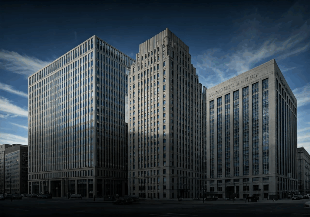 10 Examples of Toxic Leaders to Help You Be a Good Leader Corporate buildings symbolizing toxic leaders