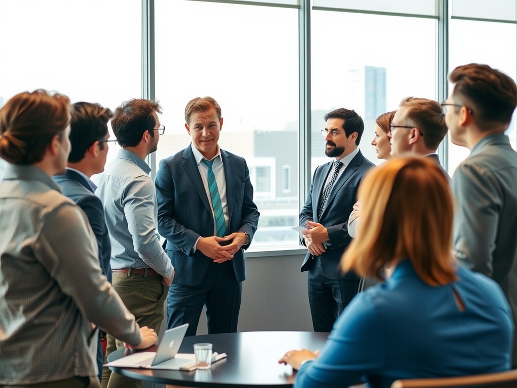 Dynamic Leadership: Key Traits and Skills for Success A CEO briefing their leadership team on dynamic leadership.