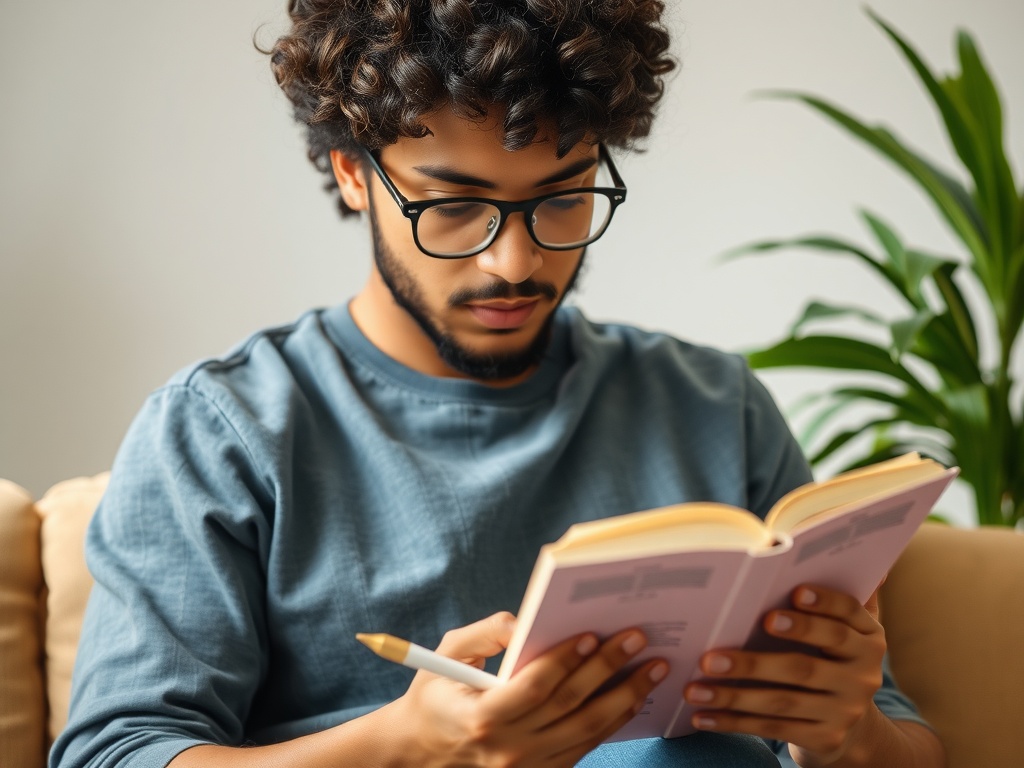 21 Effective Strategies to Stay Focused and Productive A person reading about how to stay more focused.