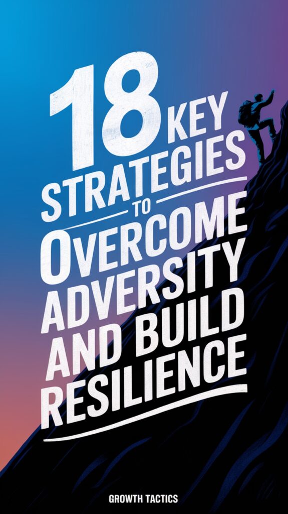 18 Key Strategies to Overcome Adversity and Build Resilience Overcome adversity pinterest image