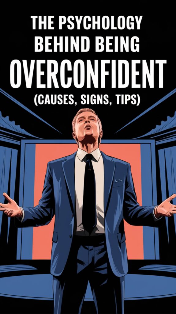 The Psychology Behind Being Overconfident (Causes, Signs, Tips) Pin