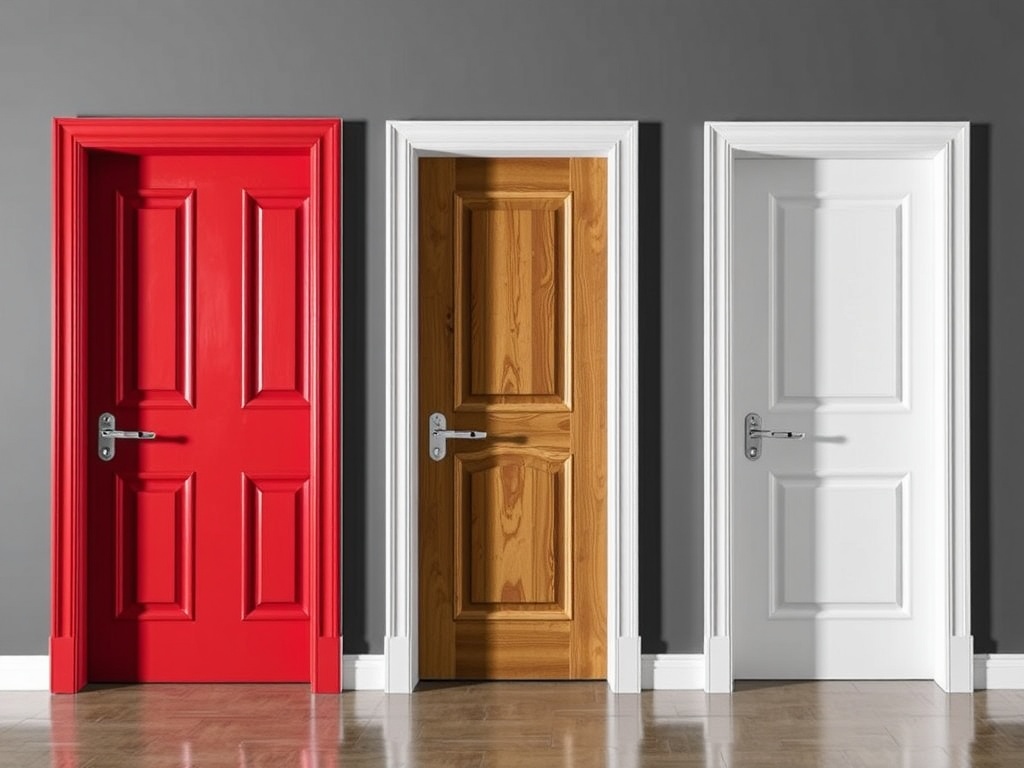 Multiple different doors representing decisions.