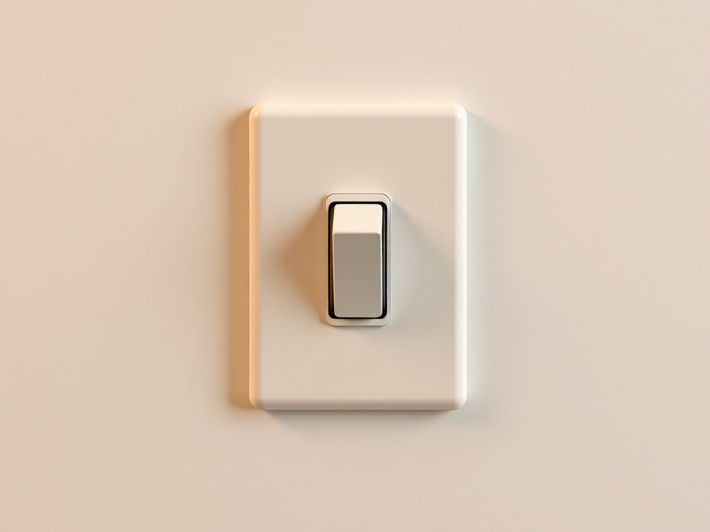Flipping a light switch representing causation.