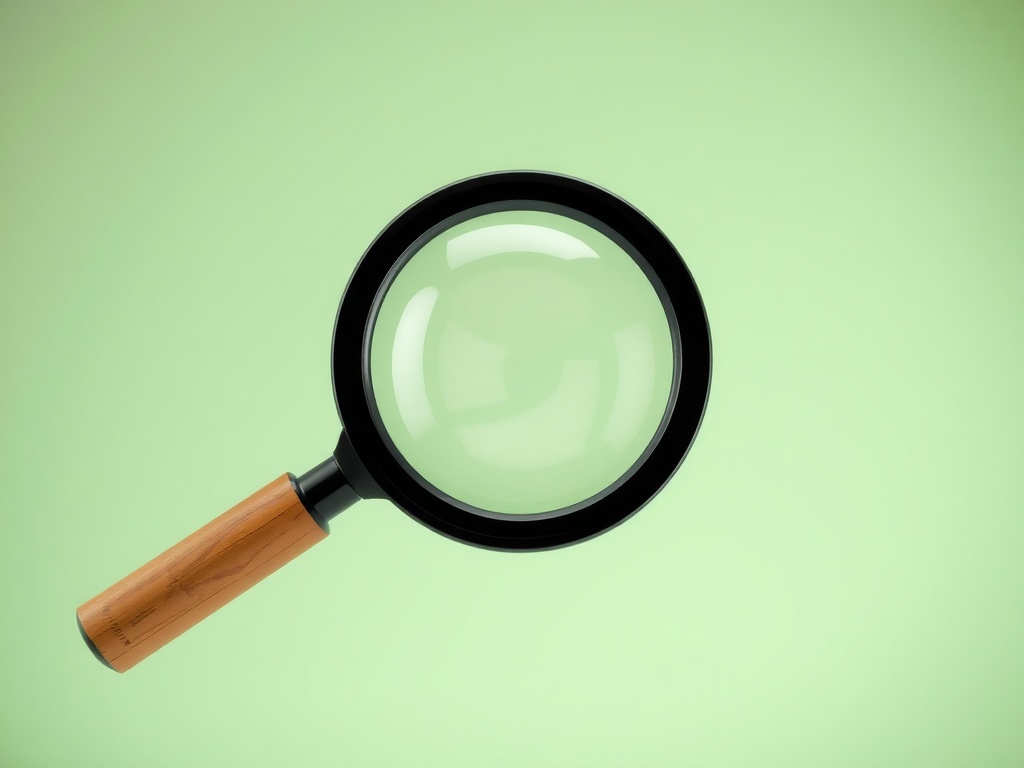 A large magnifying glass.
