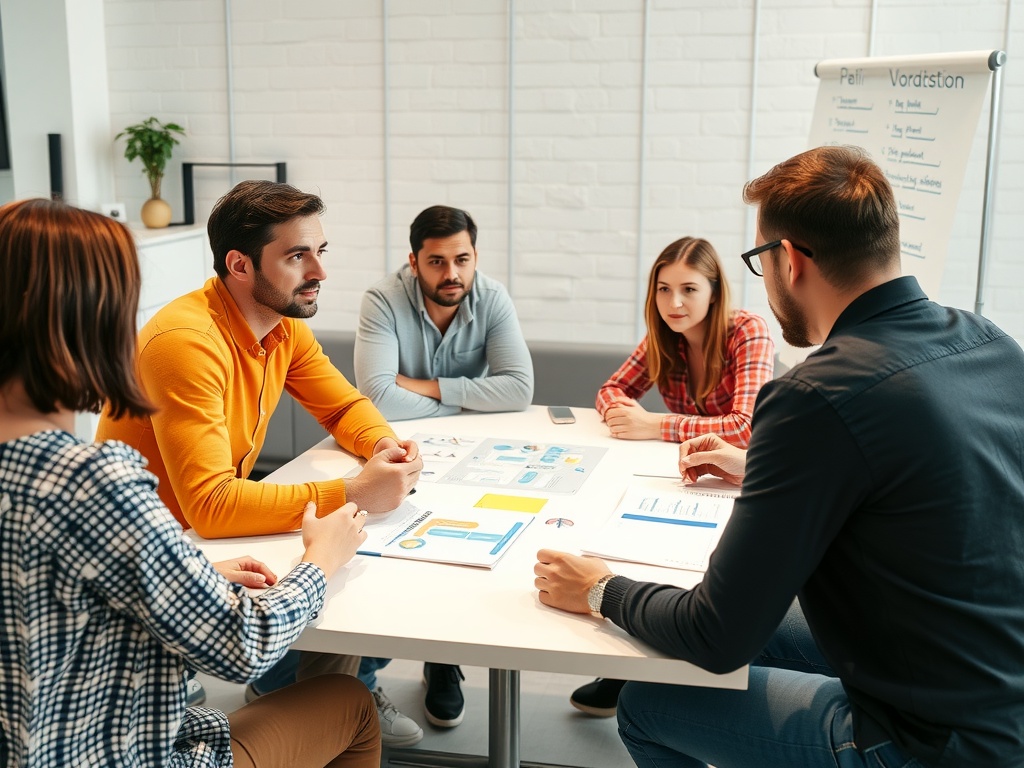 Starbursting: A Step-by-Step Guide to This Brainstorming Tactic A team conducting a good brainstorm session.