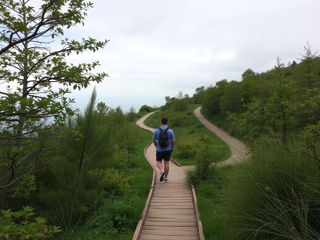 Self-Actualization: How to Be Your Best Self A person looking down multiple paths of a trail.