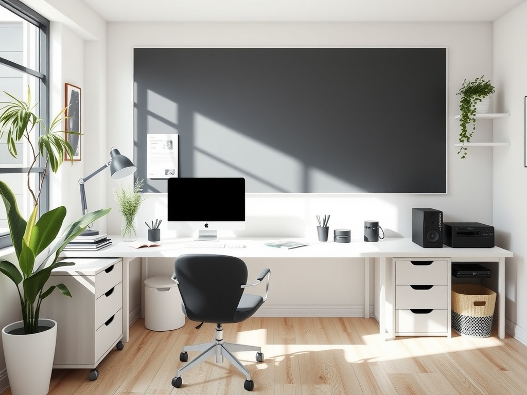 A clean office designed for productivity