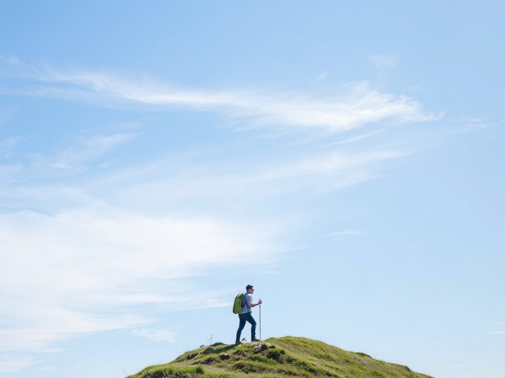 How to Persevere: Strategies for Overcoming Life's Challenges A person walking up a hill representing perseverance.