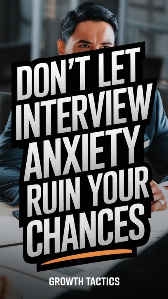 Don't Let Interview Anxiety Ruin Your Chances Pinterest Image