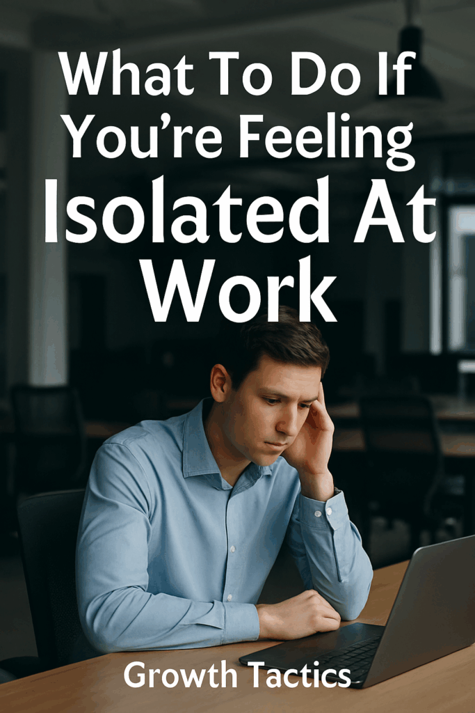 Feeling isolated at work pinterest image