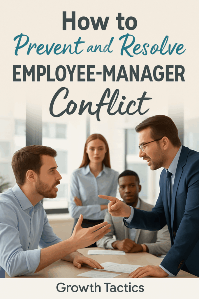 how to prevent and resolve employee manager conflict pin