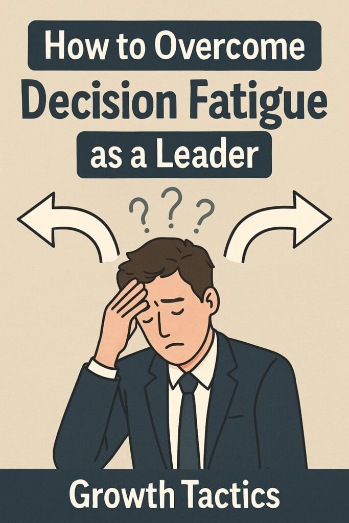 how to overcome decision fatigue as a leader pin