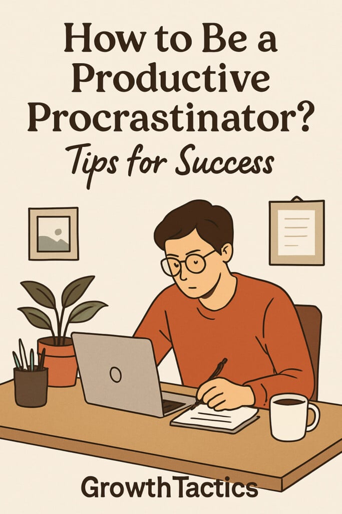 how to be a productive procrastinator pin